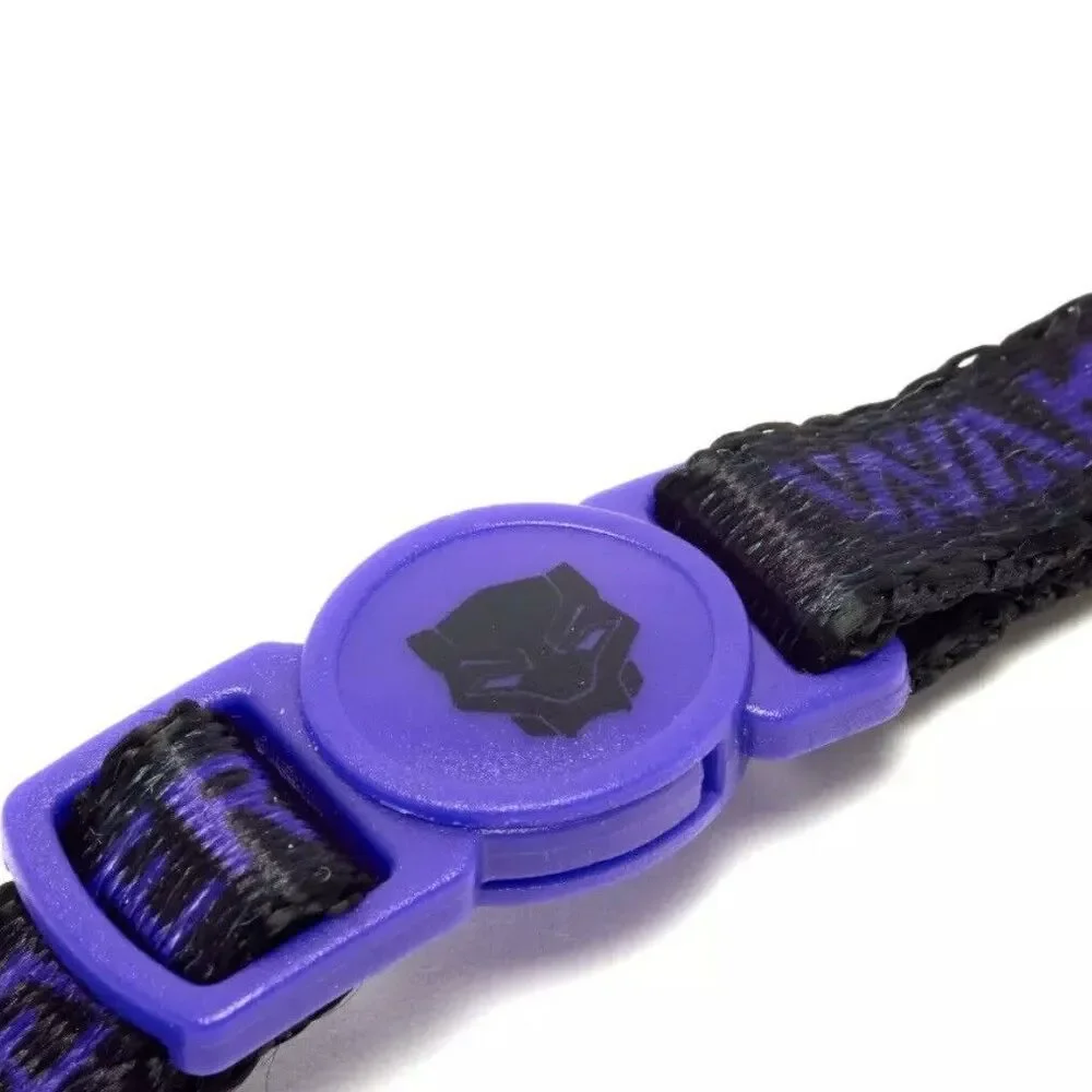 Disney Marvel Cat Collar Black Panther Wakanda Forever Black Purple New